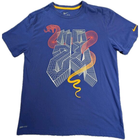 Nike Kobe Bryant Shirt Mens Purple Large Dri-Fit Black Mamba Snake NBA Lakers LG - Picture 1 of 13